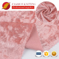 Textiles chinos elegantes Velores teñidos Ice personalizado Scholl Velvet Tela de tela suave Terciopelo Fabricación para ropa